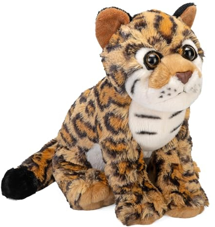 WILD REPUBLIC Cuddlekins Ozelot, Stofftier, Baby-Geschenk für Mädchen und Jungen, Kinder Plüschtier, Kuscheltier Für Babys, Spielzeug aus Recyclingmaterial, 30 cm, 12