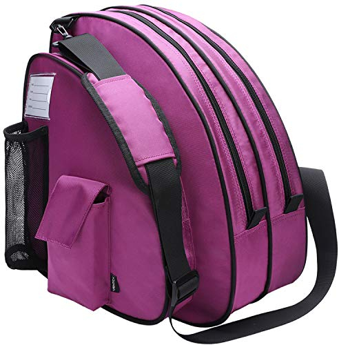 VENTCY Inliner Tasche, Skischuhtasche Kinder, Rollschuhe Tasche, Tasche für Inliner, Eislauf Inliner Tasche Kinder, Rollschuhe Tasche, Skatertasche für Kinder/Erwachsene Lila