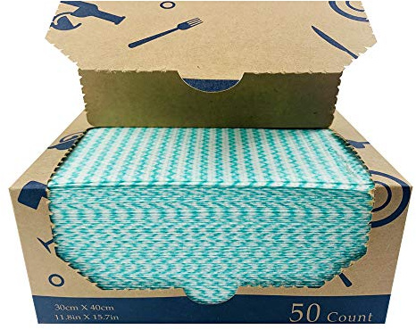 Atitifope Heavy Duty Wipes Dish Cloths 50Pieces Reusable Wipes Multi-use Cleaning Cloths Towels