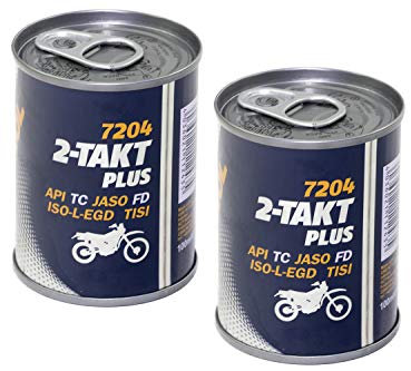 Motoröl 2-Takt Plus MANNOL API TC 200 ml für Aprilia ATU Benelli Beta Cagiva Gilera Hercules Hon da Hyosung Italjet Kawasa ki KT M Kymco MBK MZ/MUZ Peuge ot PGO Piag gio Sachs Suzu ki Vespa Yamaha