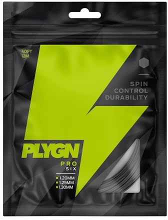 PLYGN Tennissaite PRO Six/Komfort & Kontrolle / 1.25 mm / 12 m/Co-Polyester/Hexagonal