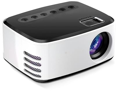 Mini Projecteur, Projecteur Portable 1080p Full HD Pris en, Projecteur de Cinéma Maison Extérieur pour Smartphone Tablette Ordinateur Portable TV Stick pour Enfants