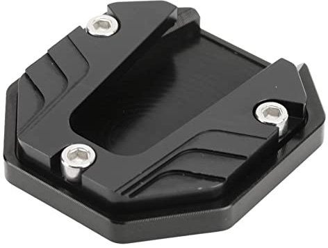 Seitenständer Auflage, Motorrad-Ständerplatte, Seitenständer Unterlage, Seitenständer Verbreiterung, Motorrad Seitenständer Platte, Motorrad-Seitenständer-Plattenpolster (Schwarz)