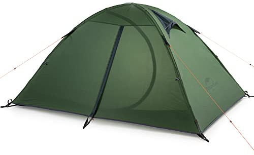 Naturehike Tenda Ultraleggera in Silicone 2 Persone Tenda da Campeggio Tenda Impermeabile Campeggio Escursionismo Pesca 3-4 Stagioni (Verde)