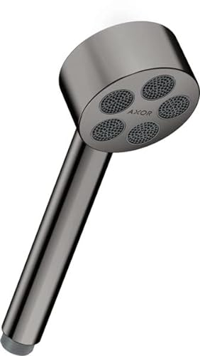 hansgrohe AXOR One teleducha 75 1 rociador tipo ahorro de agua, 48651330, Color: Polished Black Chrome