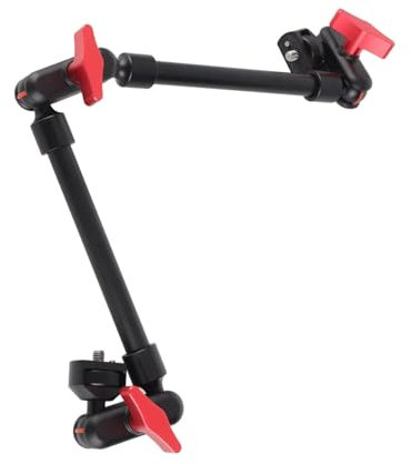 Articulating Friction Magic Arm, 22 Inch Long, 360° Rotation, Double Ball Head, Camera Mount for LED Light, Microphone, Webcam
