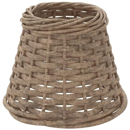 vidaXL Paralume Marrone Ø15x12 cm in Vimini