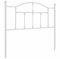 vidaXL Metal Headboard for Bed - Powder-Coated Steel, Classic White, Ideal Back Support, Suitable for 100cm wide Mattress - Easy Assembly Required