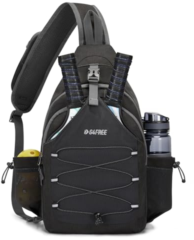 G4Free Pickleball-Tasche, Crossbody-Tasche für Herren und Damen, Pickleball-Rucksack, Pickle-Ball-Paddeltasche, Sportgeschenk