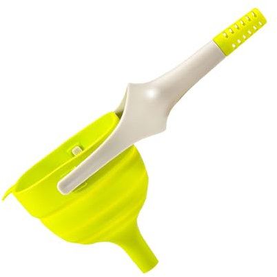 Embudo de Silicona Plegable, Embudo de Cocina Multifuncional de Boca Ancha para Aceite, Vino, Líquidos y Más, Embudos Plegables de Silicona, Accesorios de Cocina