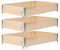 gardivo Bancal alto de 120 x 80 x 20 cm – 3 piezas de madera – Marco de palé de madera, cercado de jardín, bancal elevado, marco de madera, marco sobre palé europeo plegable, apilable, enchufable