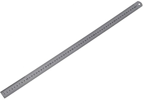 melairo 60cm Acier Metal Mesure Regle Droite