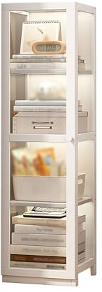Acryl-Vitrine für Sammelobjekte, Sammlervitrine, Standvitrine Vitrinenschrank, Vitrinenschrank, für Sammlerstücke Bücher Wein, für Büro Wohnzimmer Küche(32*30*131.5cm/12.6*11.8*51.8 in)