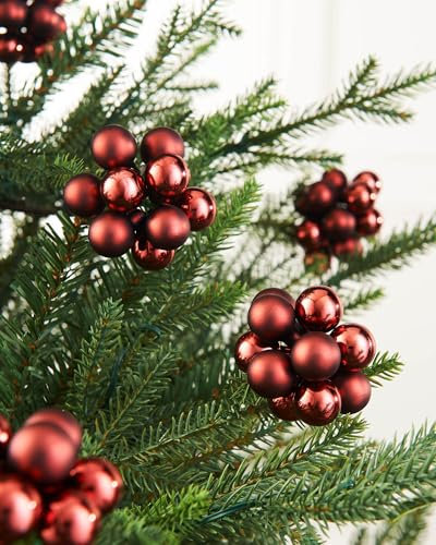 Burgundy Glass Berry Cluster Baubles