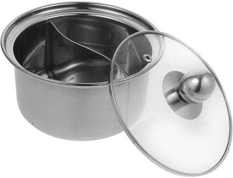 OKUMEYR Sturdy Construction Safe Cooking Heat Absorption Transfer Stainless Steel Hotpot Shabu Cooking Pots Ramen Pot