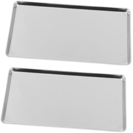 ROMISBABA 2pcs Stainless Steel Steam Pan for Cooking Restaurant Hotel Use for Vermicelli Steaming