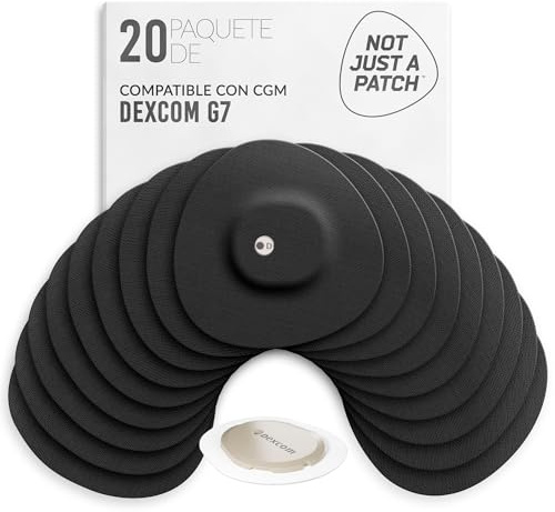 Not Just a Patch Stelo and Dexcom G7 Over Patches - 20 Pack, Black