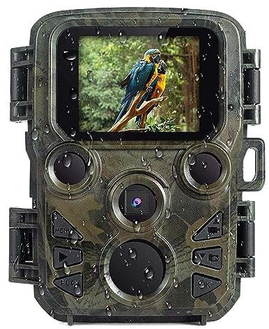 RKYRRKI Caméra de Chasse à la Faune, piège Photo, imageurs Thermiques pour la Chasse, Mini caméra Scout, Vision Nocturne, piège Photo de Chasse avec écran LCD (H805)