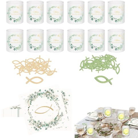 Kit decorazione per Cresima Scritta Prima Comunione Da Tavolo - Graziosi Accessori per Feste e Celebrazioni - Un Must per ogni Decorazione di Cresima