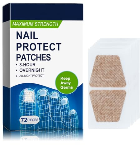 Fungal Nail Treatment, 72 Pcs Nail Fungus Treatment for Toenail, Toe Nail Fungal Treatment, Toenail Fungus Treatment 8 Hour Overnight Renewal Fungal Nail Patches