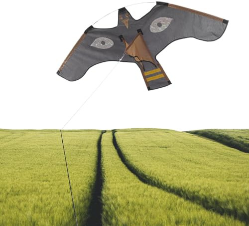 Aquilone Volante spaventapasseri – Protezione per Colture agricole – Aquilone Falco – Facile da – Aquiloni Volanti – Aquila Volante – Fattoria del – Kitee Realistico predatore per Giardino e
