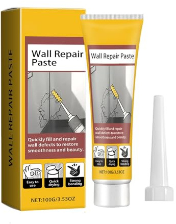 Generisch Wand Gips Füller | 100g Reparatur Füller Für Trockenbau Löcher Und Risse - Paste für Deckenreparatur und Abdeckung | Für Wohnzimmer, Badezimmer, Küche, Balkon, Keller, Garage,