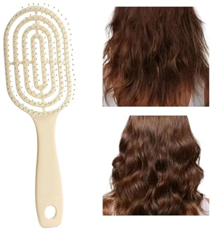 Cepillo Desenredante Para Pelo Rizado Suministros De Belleza Flexibles Y | Cepillo De Cerdas Capilar Para Niñas Niños Hombres Salón Hogar Viajes Bodas Verano Diario Spa