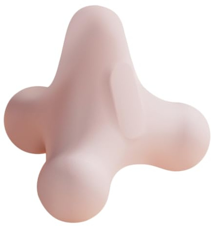 Palla da Massaggio in Tpe Rosa, Design Portatile e Facile da Pulire | Palla da Massaggio Fitness, per Massaggio Muscolare, Design Handheld per Uso Pratico