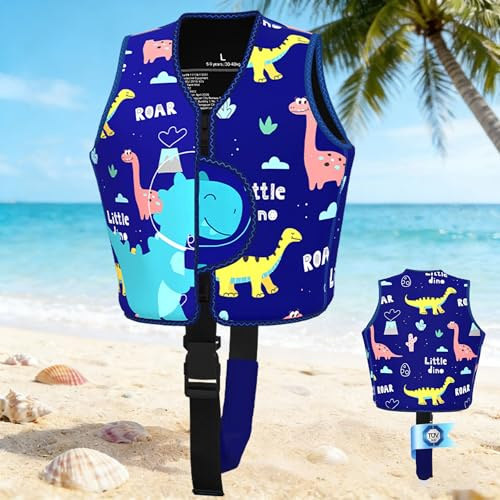 PAZEAU TÜV-Zertifizierte Schwimmweste Kinder 2-6 Jahre, Schwimmhilfe für Kinder, Strapazierfähig und Bequem, Verstellbarer Sicherheitsgurt, Geeignet für Schwimmbäder/Familienurlaube