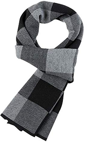 WANYING Winter Herbst Herren Strickschal 6% Wolle Gestrickter Schal Casual Business Gentleman - 180 * 30 cm Gestreift