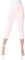 Roman Originals Cropped Trousers for Women UK Ladies Capri Leggings Summer Pants Short Crop Stretch 3/4 Length Three Quarter Pedal Pusher Clothes Elasticated Bengaline Cut Off - Light Pink - Size 14