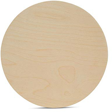 Wood Circles 12 inch, 1/4 Inch Thick, Birch Plywood Discs, Pack of 50 Unfinished Wood Circles for Crafts, Wood Rounds by Woodpeckers