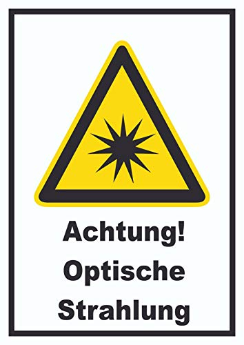 HB-Druck Achtung Optische Strahlung A6 (105x148mm) Schild