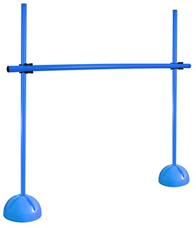 SPORTIKEL24 Kombi-X-Standfuß-Hürdenset – Stangen 100 cm – Training der Sprungkraft & Koordination – befüllbarer X-Standfuß – Agility-Hürde für Fußball, Leichtathletik & Hundesport