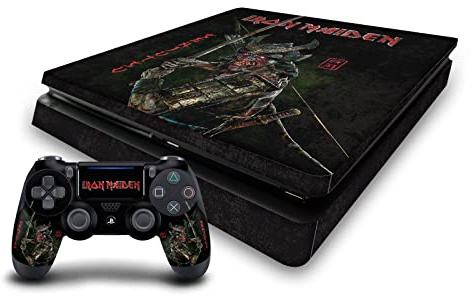 Head Case Designs Offizielle Iron Maiden Senjutsu Album-Cover Grafik Kunst Vinyl Haut Gaming Aufkleber Abziehbild kompatibel mit Sony PlayStation 4 PS4 Slim Console and DualShock 4 Controller