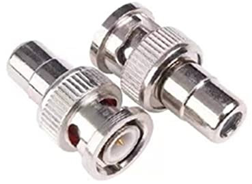 ACICS Accessoires de connecteur de câble de caméra de Surveillance BNC à Lotus AV RCA Adaptateur mâle Femelle Q9 tête vidéo (Color : BNC Male RCA Female, Size : 1 pcs)