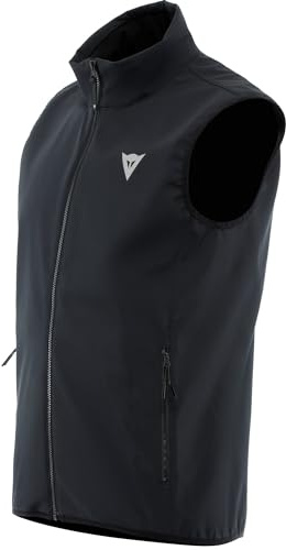 Dainese - No Wind Thermo Vest, Gilet Termico Antivento, Traspirante, Layer Smanicato per Moto, Man, Nero, XXL