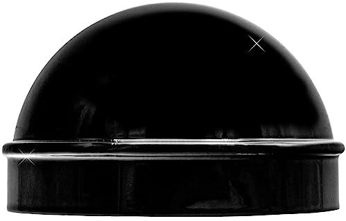 2-7/8 (3) Black Cap for Chain Link Fence (2 Pack)