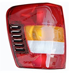 DZSMSRTG Coda Luce Freno Fanale Posteriore dell'automobile per Jeep per Grand Cherokee 2001-2005 Nebbia Segnale di Svolta del Freno Paralume Sinistra/Destra Senza Lampadina(Sinistra)