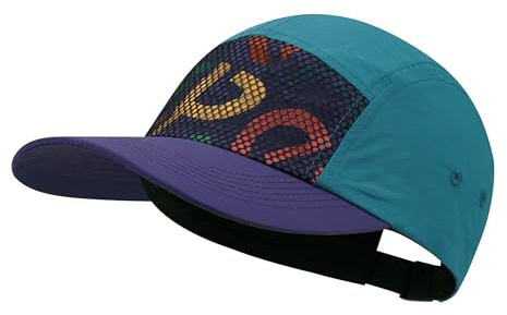 Clape Lightweight 5 Panel Baseball Cap Quick Drying Summer Flat Brim Hat | Adjustable,Breathable,Unstructured,Sun Protection Outdoor Hat for Sport,Running,Hiking,Camping