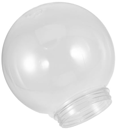 Ciieeo Abat-jour Globe Acrylique Pour Plafonnier Suspension Lampadaire Avec Ouverture Transparent