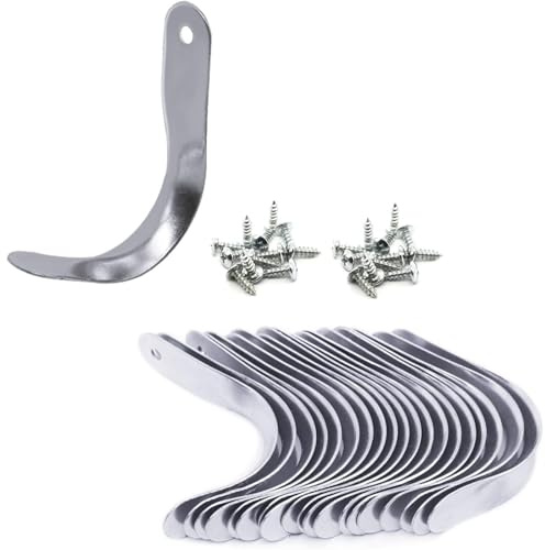 20 Pack Heavy Duty Wall Hooks Carbon Steel Single Small Hooks for Garage Shed Garden Tools Wall Mount Storage Hanger