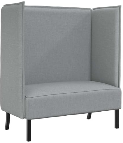 vidaXL Hoher Rücken Sofa 101cm Hellgrau Stoff | Gibt dir maximalen Komfort und Unterstützung, Stylisches Design, das überall gut aussieht,