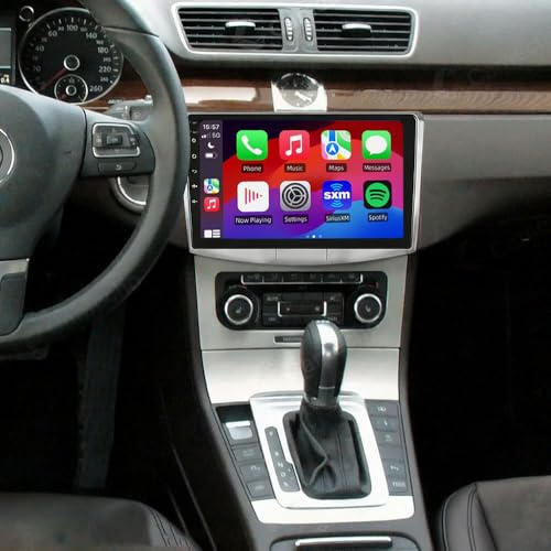 9 uppgraderad dubbel Din-bilradio för Passat B6 2007-2011 GPS-navigering med trådlös Carplay Android 14 IPS-bildskärm Stereo Bluetooth Backkamera Huvudenhet Mirror Link FM/RDS SWC 2+32G