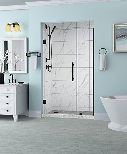Aston SDR965EZ-ORB-3828-10 Belmore Frameless Hinged Alcove Shower Door with StarCast Clear Glass, 37.25 to 38.25 x 72, Oil Rubbed Bronze