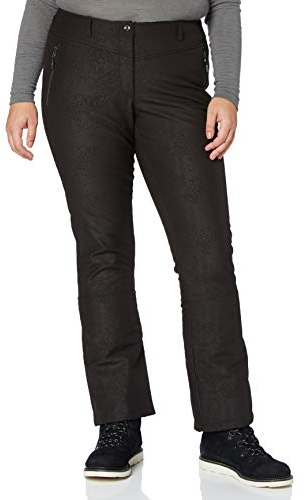 Killtec Damen Jilia Allover Softshell Hose Mit Schneefang, schwarz, 38