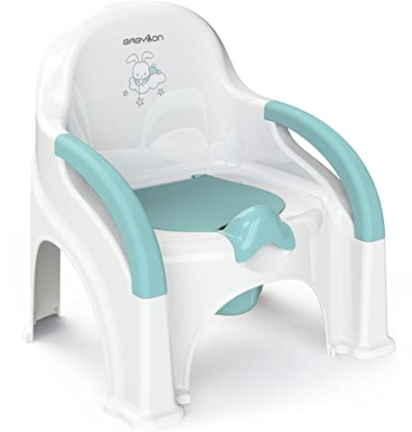 BABYLON Vasino per bambini con coperchio Premier anti scivolo Vasino per bambini wc, colore: Bianco