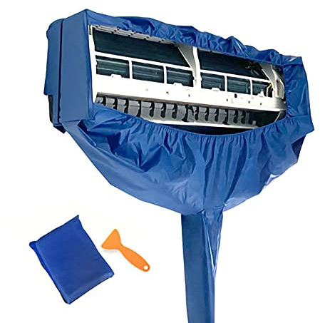 LIJBN Housse de Nettoyage pour climatiseur Split Housse de Nettoyage pour climatisation avec Tuyau d'eau de 3 m et Panneaux étanches, plaques de Support des Deux côtés Sac de Service pou