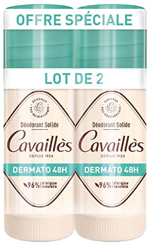 Rogé Cavaillès Déodorant Dermato Peaux Sensibles 48H Stick Lot de 2 x 40 ml