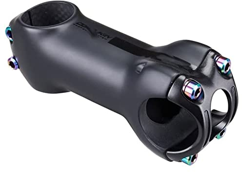ZECHAO Carbon Fahrrad Vorbau, 10 Grad 31,8 MM Titanlegierung Schrauben Rennrad Vorbau Radfahren MTB Fahrradteile 70-100mm Fahrradlenker Vorbau (Color : Black, Size : 90mm)
